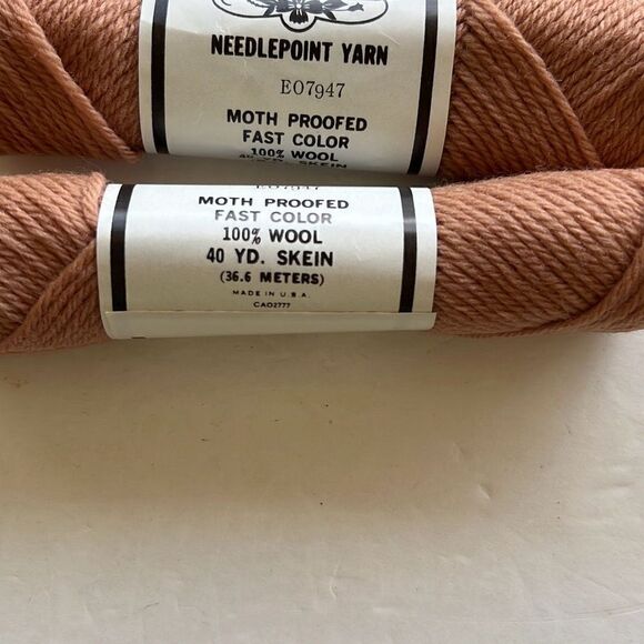 Elsa Williams  Lot 8 Mixed Lot Rust Camel Needlepoint Yarn 40 Yd Skein 1… - Picture 3 of 6
